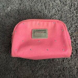 Lightly used Victoria’s Secret PINK bright pink pouch with silver round studs